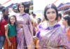 lakshmi manchu ikat print saree (1)