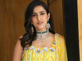 niharika konidela yellow lehenga (1)